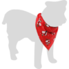 KERST BANDANA ROOD 60x31CM