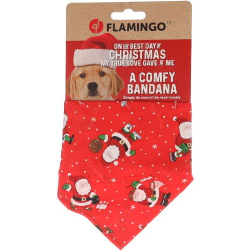 KERST BANDANA ROOD 60x31CM
