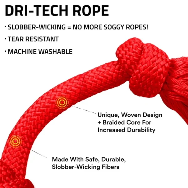 Playology - Dri-tech Rope - Beef - Large